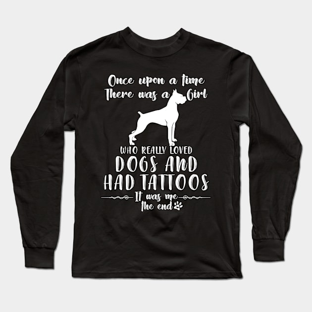 I'M A Girl Who Really Loved Boxer & Had Tatttoos Long Sleeve T-Shirt by mlleradrian